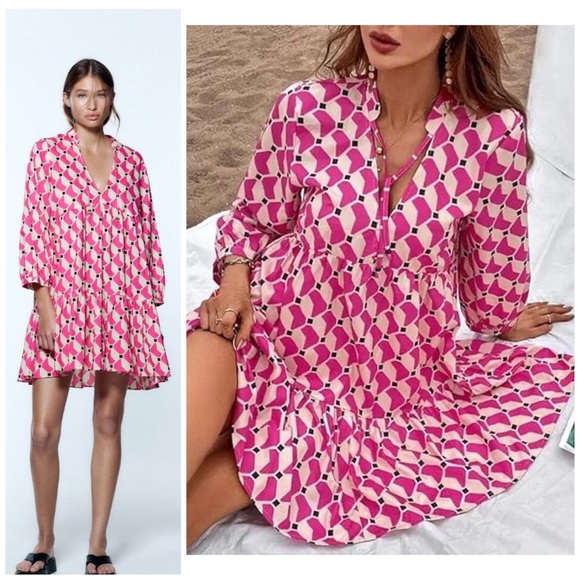 Zara Dresses & Skirts - ZARA Morocco Printed Short Dress
Zara